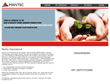 Tablet Screenshot of mantec.dk